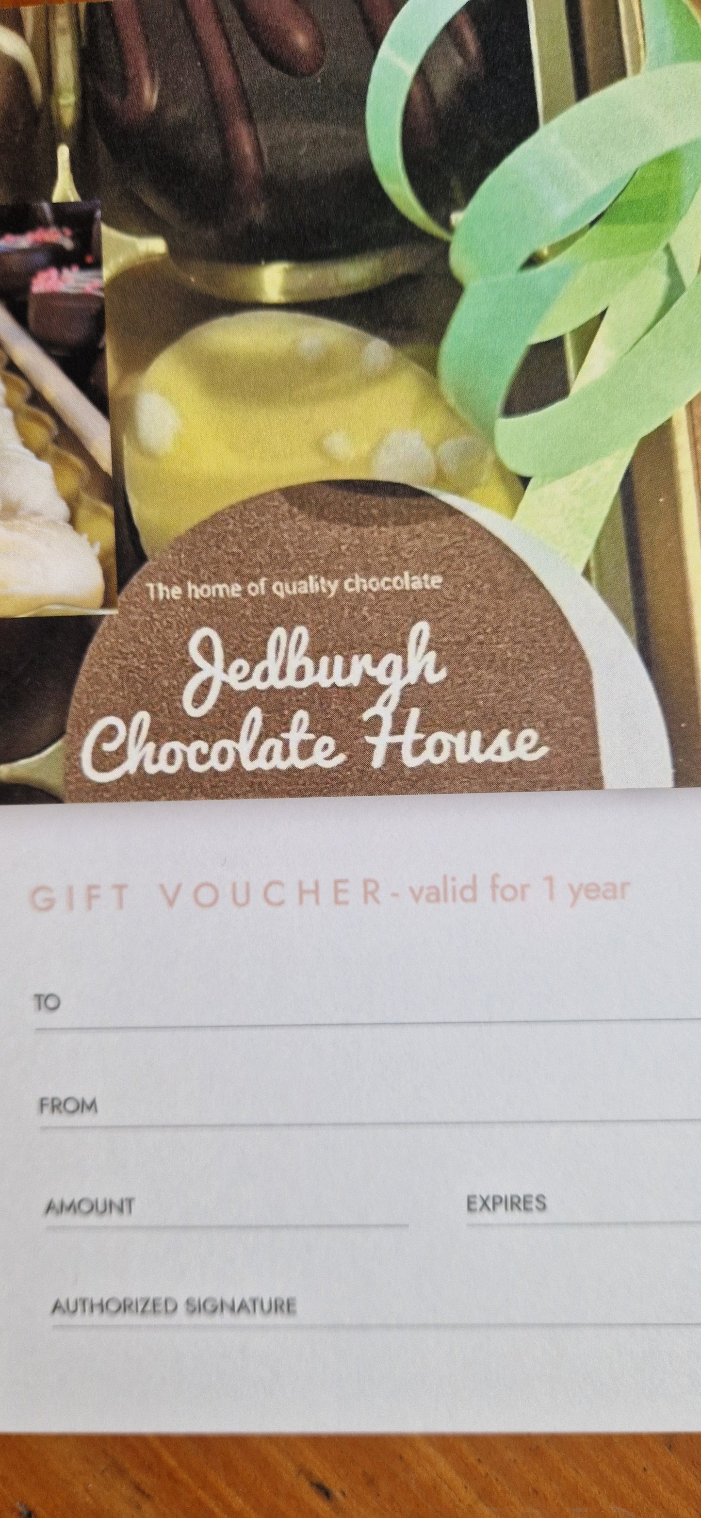 Jedburgh Chocolate Gift Voucher