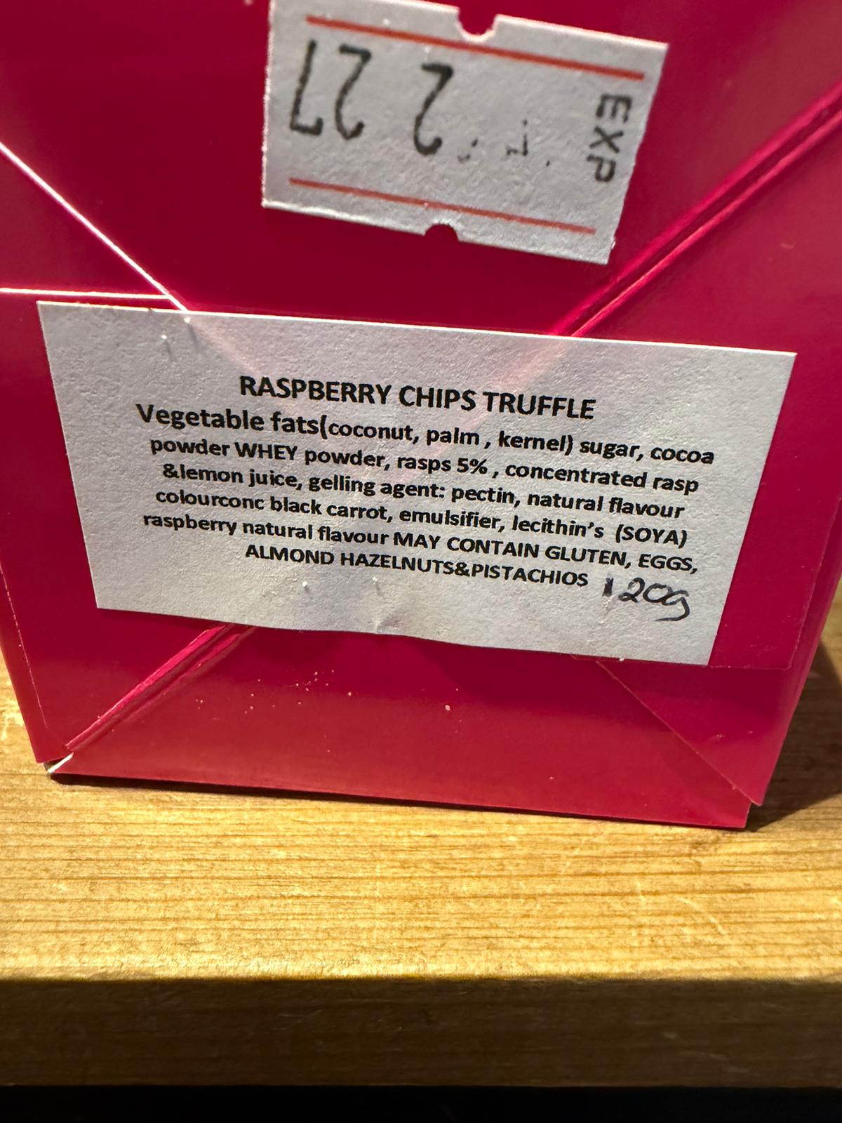 Raspberry Chips Truffles