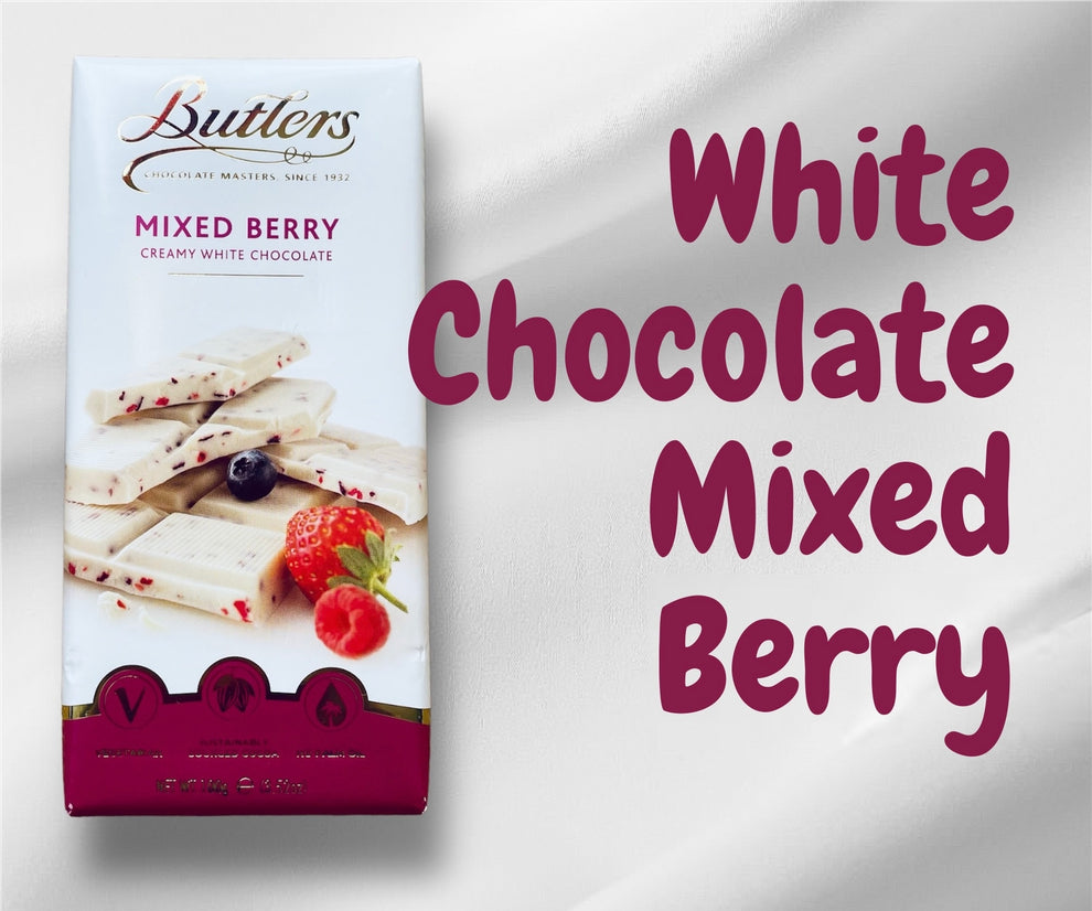 Butlers White Chocolate Mixed Berry Bar Jedburgh Chocolate House