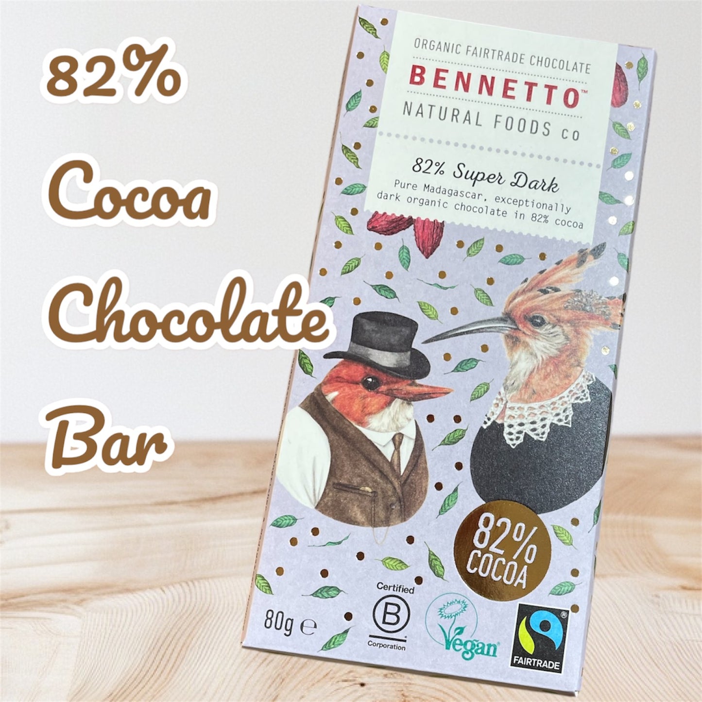 Bennetto 82% Chocolate Bar