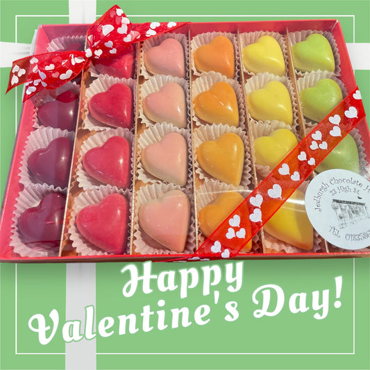 Valentines Hearts Delights - 24 chocolates box