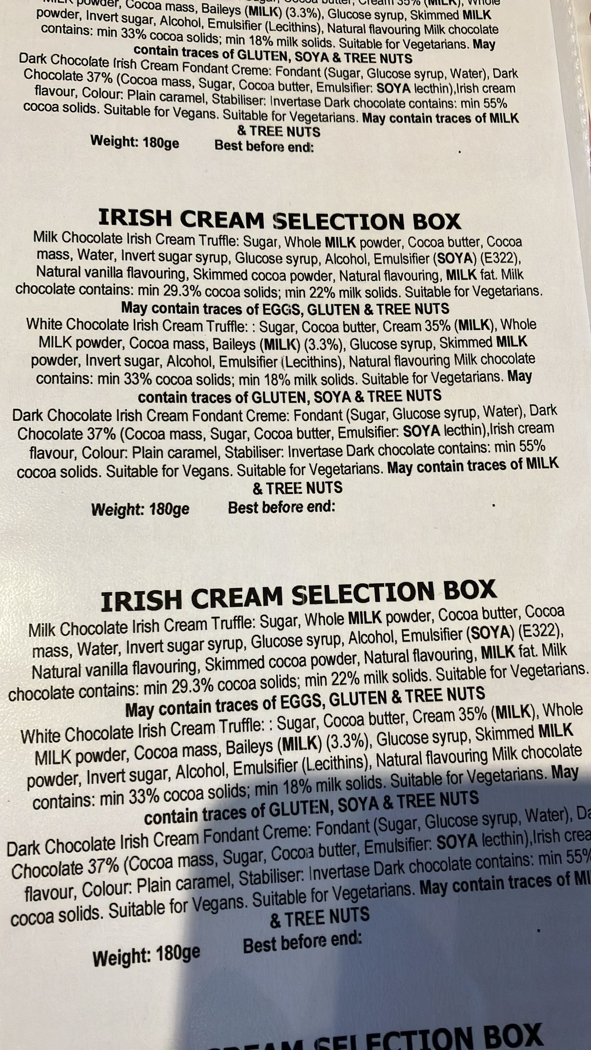 Irish Cream House Selection Box